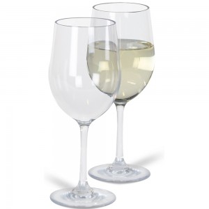 Kampa wit wijnglas (ve.2)