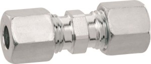 Rechte knelkoppeling 8 x8 mm