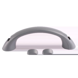 Rangeergreep ovaal antraciet 16.8 cm