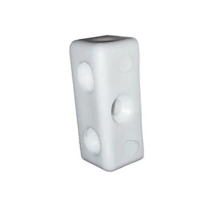 hoekverbinder pvc donker bruin (ve.4)