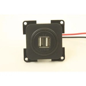 Presto Contactdoos 2x USB Lader 12V Inbouw 